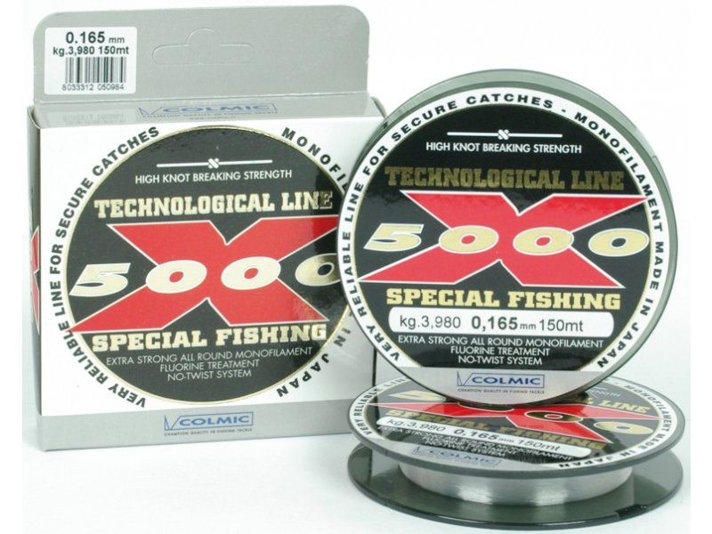 Colmic vlasec x5000 special fishing 150 m číra-priemer
