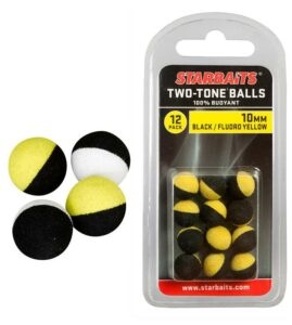 Starbaits plávajúce guličky two tones balls-14 mm čierna