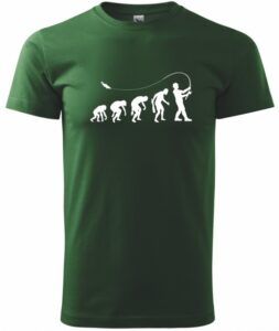 Tko tričko evolucia rybára zelené