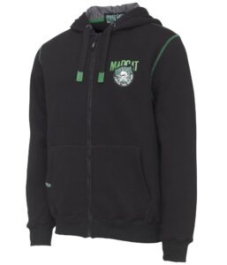 Madcat mikina badge logo zip hoodie