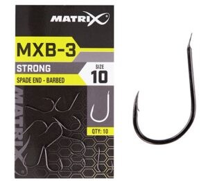 Matrix háčiky mxb-3 barbed spade end black