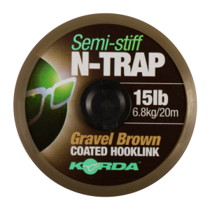 Korda náväzcová šnúrka n-trap semi stiff gravel brown